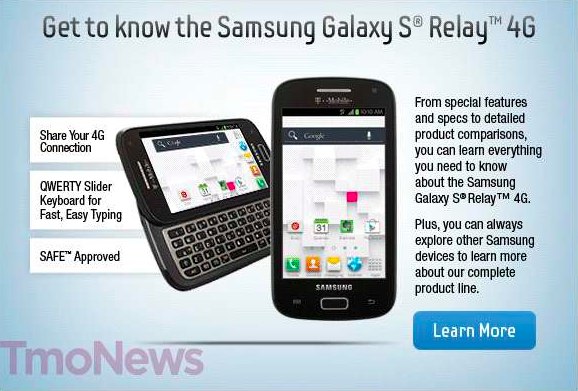 Samsung Galaxy S Relay 4G: nuovo smartphone con tastiera slide QWERTY