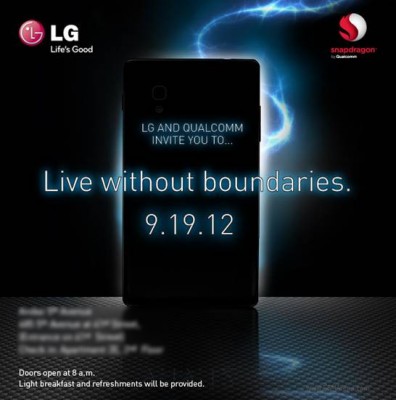 LG Optimus G: evento di presentazione a New York il 19 Settembre
