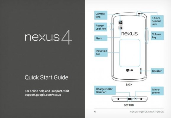 LG Nexus 4: online il manuale utente