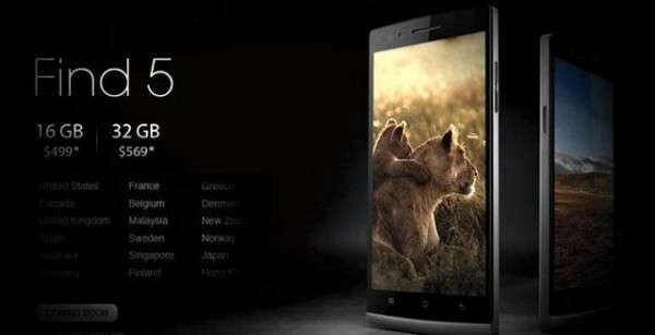 Oppo Find 5 arriverà anche in Europa