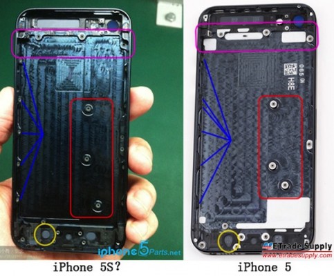 Apple iPhone 5S: presunte immagini della scocca posteriore