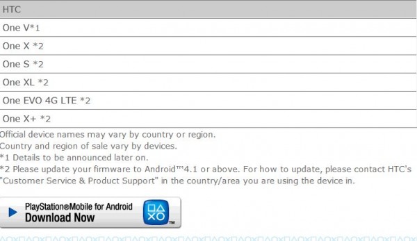 HTC One XL, ONE X+, EVO 4G LTE ricevono la certificazione Playstation