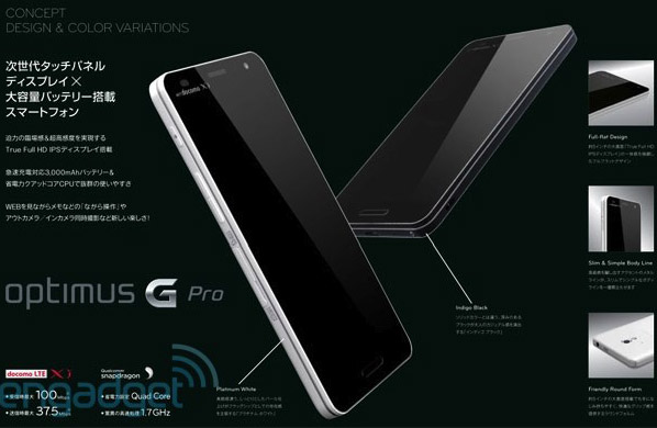 LG Optimus G Pro potrebbe avere un display FullHD da 5 pollici