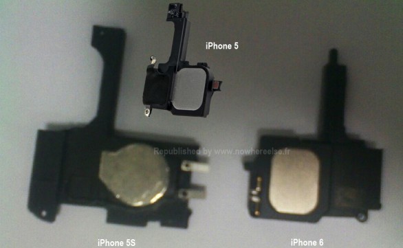 Apple iPhone 5S e iPhone 6: foto dei componenti interni