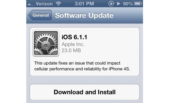 Apple iOS 6.1.1 disponibile per il download, risolti i problemi della rete 3G