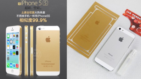 iPhone 5S esaurito nella colorazione Gold? No problem, ci sono gli adesivi