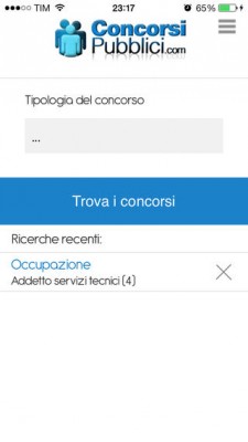 ConcorsiPubblici.com: come trovare un impiego tramite l'iPhone