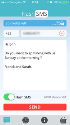 Flash SMS Class 0: applicazione per mandare messaggi istantanei