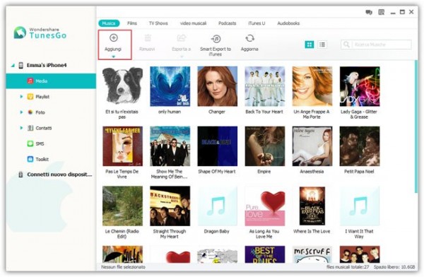 Wondershare TunesGo per iOS: come trasferire file da PC all'iPhone