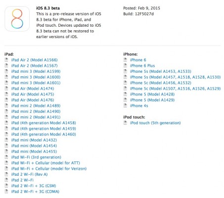 Apple iOS 8.3 Beta 1: download e novità