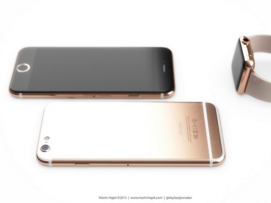 iPhone 6S: immagine concept della colorazione Rosa