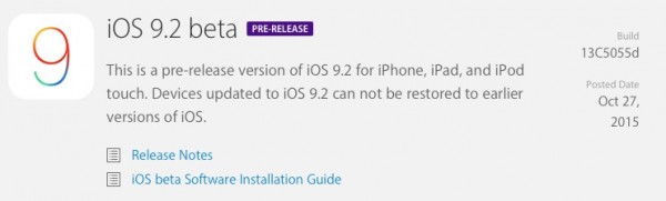 Apple iOS 9.2 Beta 1: tutte le novità